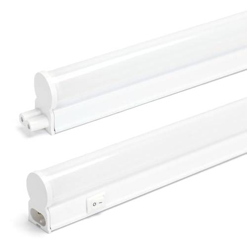 LED-ljuslist - 120 cm - Neutralvitt - 4000 K - 1980 lm - Ingen blinkning - Överljusskydd - Med på/av-brytare - Strömkabel 60 cm med europeisk kontakttyp