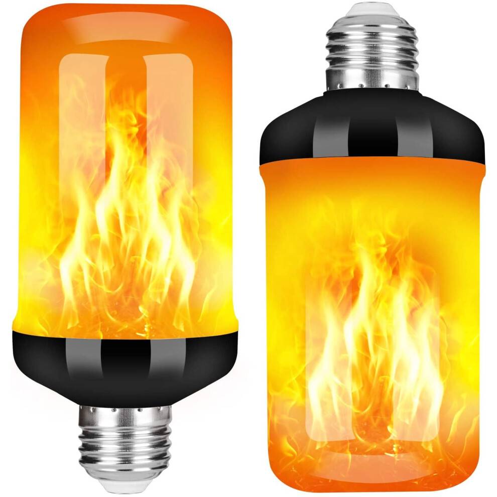 Levamdar LED-pære med flammeeffekt, 6W, 4 tilstande, 2 stk.