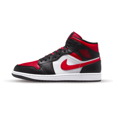 Air Jordan 1 Mid Black Fire Red