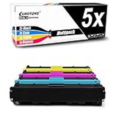 Eurotone Toner 5X kompatibel med HP Laserjet Pro 200 Color M251 M276 ersätter CF210X-13A 131X 131A OfficePro Edition