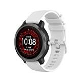 Wownadu 20 mm armband kompatibelt med Garmin Vivoactive 3, kompatibelt med Garmin Forerunner 245 ersättningsarmband silikon sportband dam herr rem (ingen tracker)