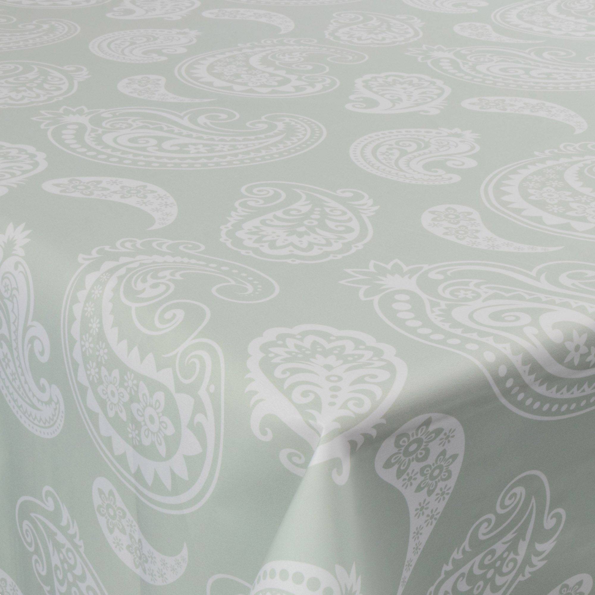 Tekstil voksdug - 140 cm bred - White pattern - Voksdug med akrylbelægning
