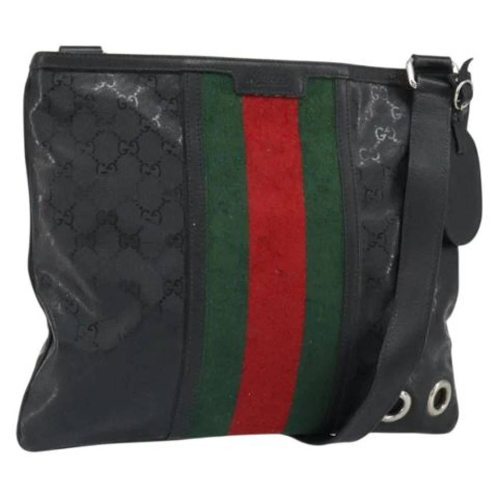 Gucci Vintage Pre-owned GG Implementation Web Sherry Line Taske - Vintage - unisex - Sort - ONE SIZE - Uld