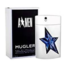 100% Authentic MUGLER A MEN Metal EDT 100ml Made in France + 2 nischparfymprover gratis