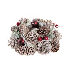 Jul-ljusstake DKD Home Decor (19 x 19 x 9 cm)