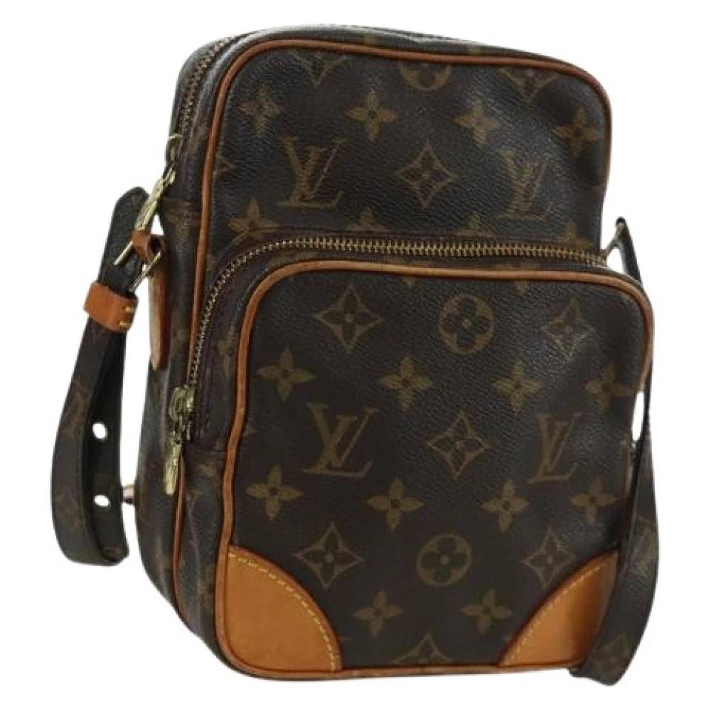 Louis Vuitton Vintage Pre-owned Monogram Canvas Crossbody Taske - Vintage - Dame - Brun - ONE SIZE - Uld
