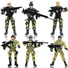 Aublinto 280 stycken militärsoldat modell militär armé soldat figurer militär soldat modell leksak set män figurer leksak soldater action militära figurer barn militärkår leksak