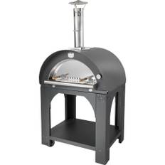 Pulcinella Brændefyret Pizzaovn 80x60 cm. Antracit