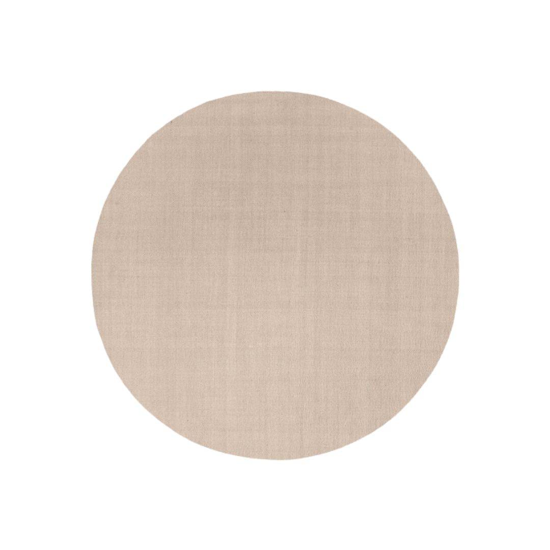 LOUISE ROE Found Rug 06 Gulvtæppe Ø320, Sanded Beige.