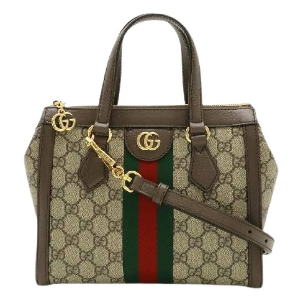 Gucci Vintage Pre-owned Ophidia GG Supreme coated canvas 2way bag - Vintage - Dame - Brun - ONE SIZE - Uld