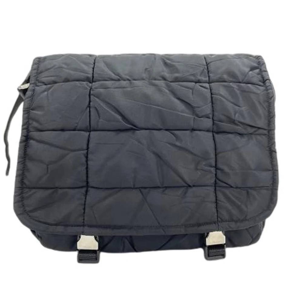 Prada Vintage Pre-owned Vintage Skuldertaske - Vintage - Dame - Sort - ONE SIZE - Uld