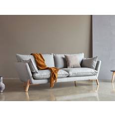 Kragelund Hasle K 260 sofa (3 pers. sofa - L215 x D91 x H82 cm, Stofgruppe 6, Lakeret eg stel)