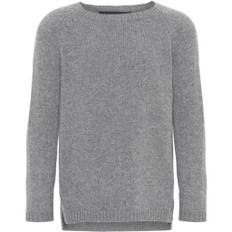 Cashmere sweater - Grey mélange - 8 år