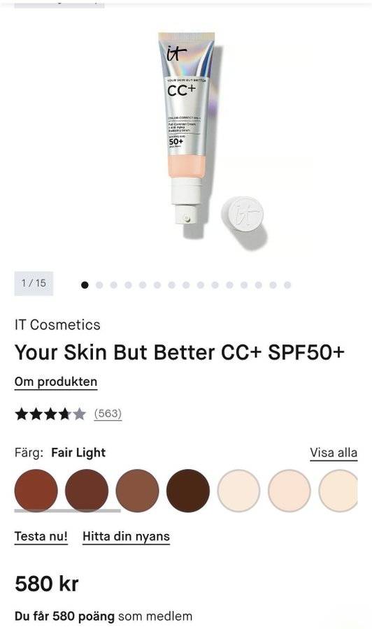 IT Cosmetics CC+ Cream SPF 50+ Fair Light
