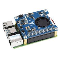 Waveshare PoE HAT (C) for Raspberry Pi 3B+/4B, 56.5*65mm, 802.3af/at-Compliant