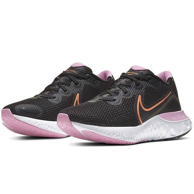 Nike Renew Run Svart Vit Rosa Dam CK6360-001 cm white