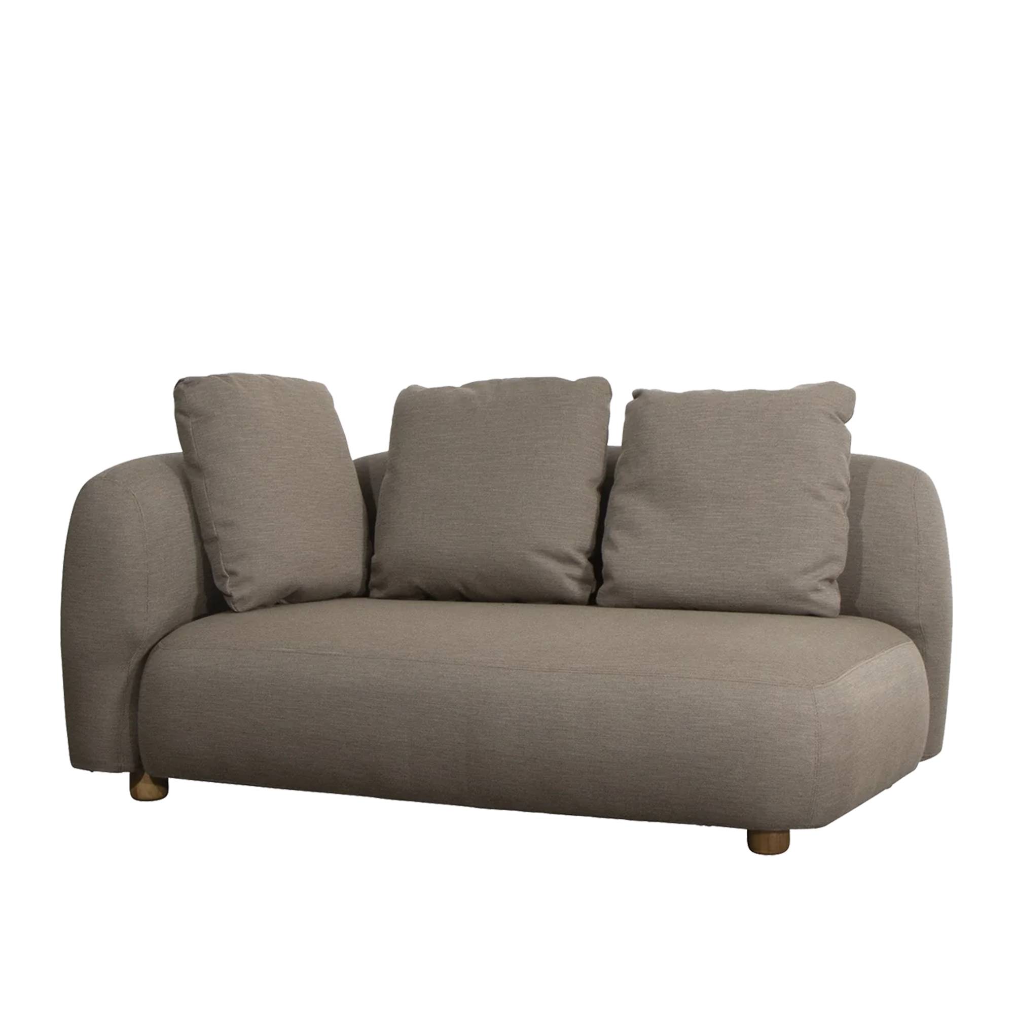 Cane-Line - Captura 2-Sitsmodul Höger - Inklusive 3 Stycken Taupe Ryggkuddar - Soffor utomhus