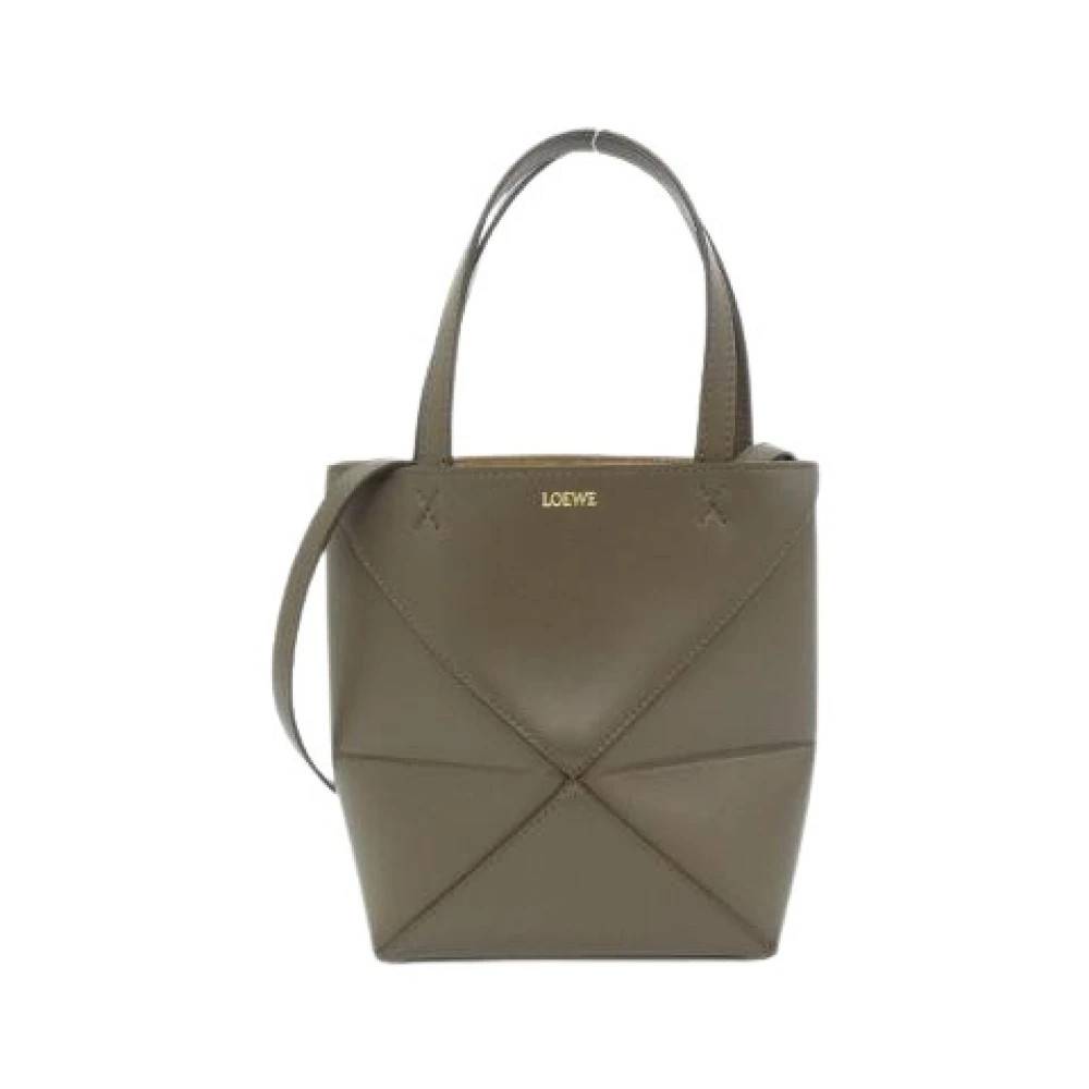 Loewe Pre-owned - Pre-owned Puzzle Fold Tote Mini Calf Tote Bag Vintage - Dam - ONE Size - Läder
