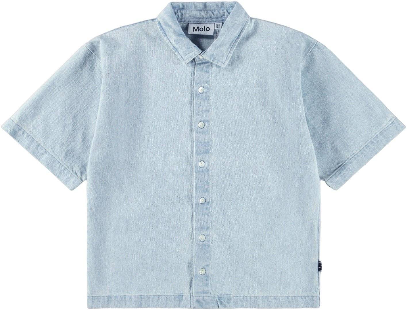 Molo Richie Str 146-152 cm - Misty Denim Skjorter Bomuld hos Magasin.