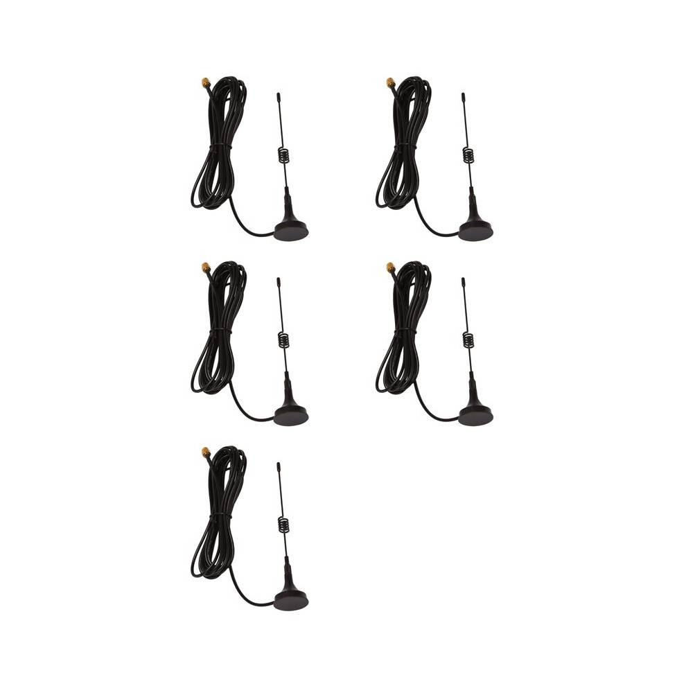 5X Dual Band Vhf Uhf 136-174Mhz 400-470Mhz Ham Radio Antenna Handheld Two Way Radio Magnetic Base Sma Male Antenna