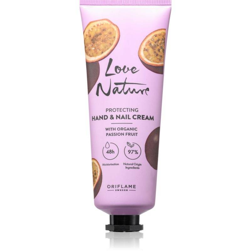 Oriflame Love Nature Organic Passion Fruit Skyddande kräm för händer 75 ml