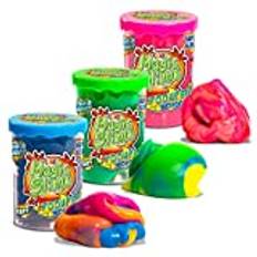 CRAZE Magic Slime POOUPSIE Noise 3X Set Dickflüssiger Pups Schleim kinder 3X 100g , 31049, Bundle kinder spielzeug, 17.1 x 5.7 x 7.6 cm