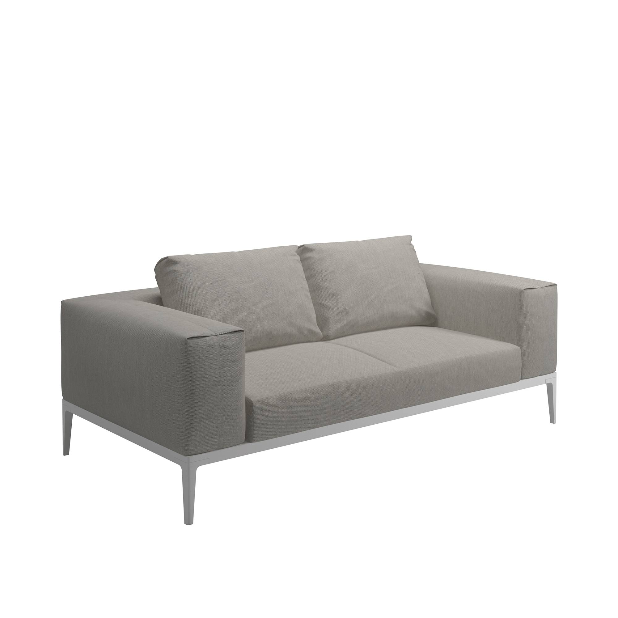 Gloster - Grid Sofa, Frame White, Kat.C. Fife Grey - Soffor utomhus - Henrik Pedersen