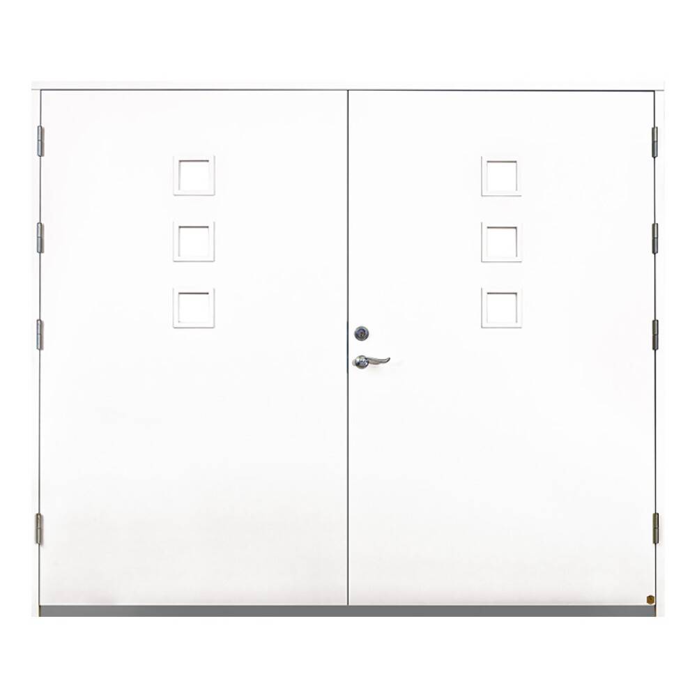 GARAGEPORT LEKSANDSDÖRREN TREND BODA GLAS 25X21 HÖGER VIT