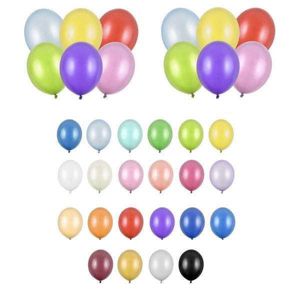 Latex Metallic Balloner 23 cm.