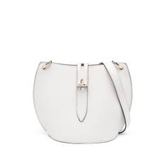Furla - Unica axelremsväska i skinn - dam - kalvskinn - one size - Vit