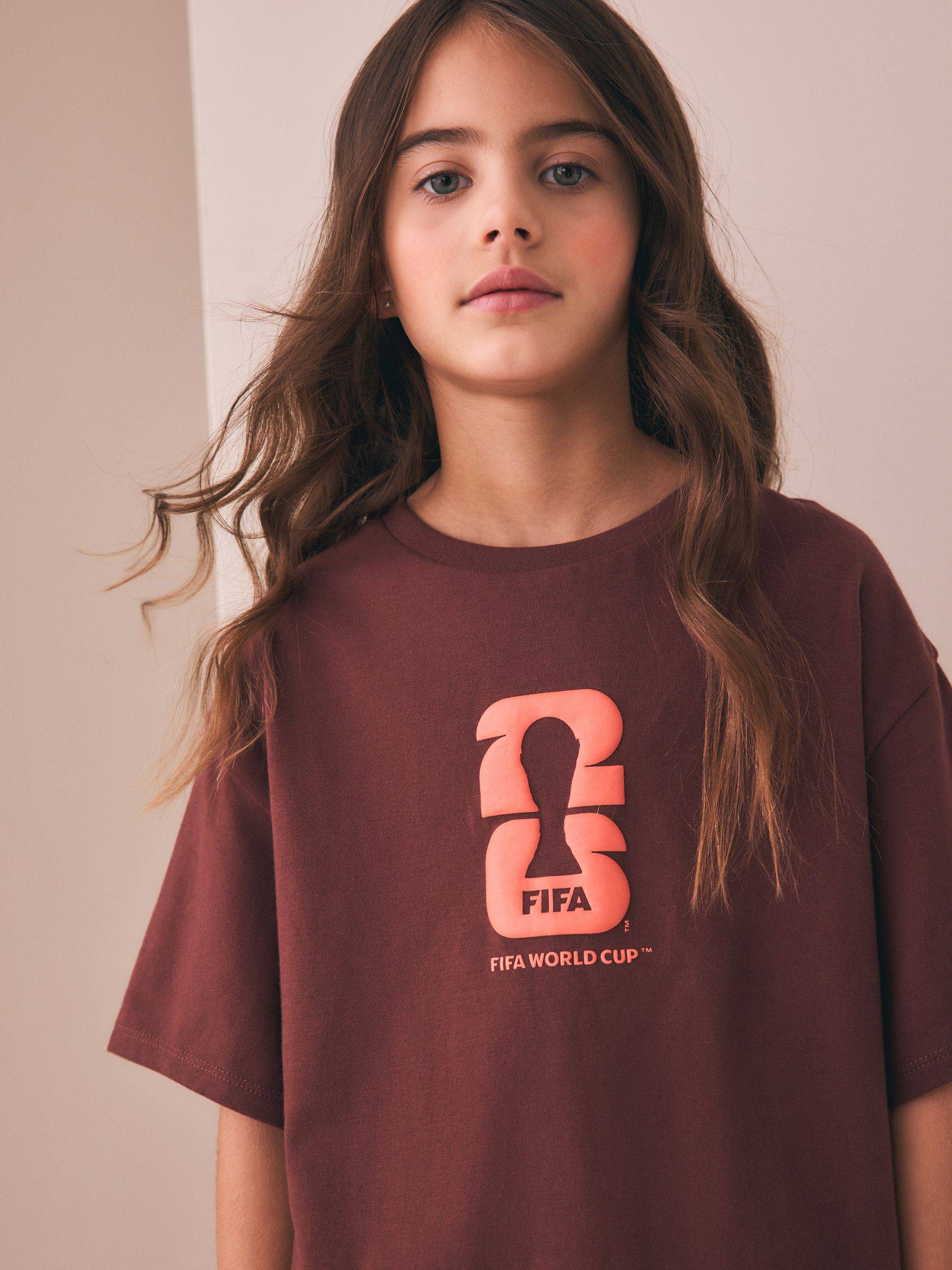 Next Brown FIFA License Oversized Graphic T-Shirt (3-16yrs)