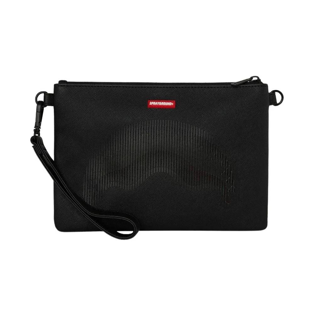 SPRAYGROUND Disappearing Shark Crossover Clutch - Tasker - unisex - Sort - ONE SIZE -