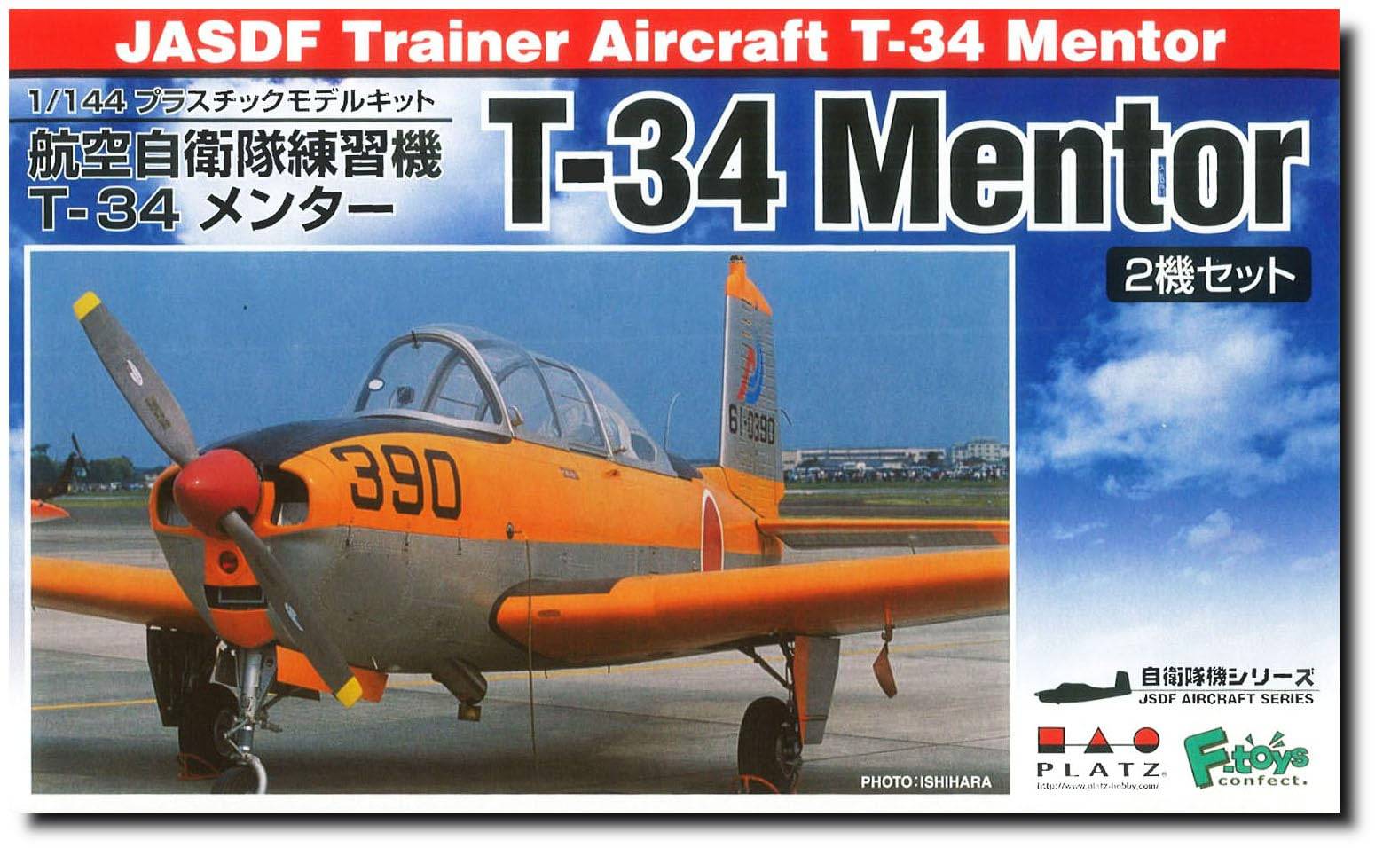 PLATZ Japan Air Force Mentor Plastmodell 1/144 Självförsvars T-34 (2-delat set)