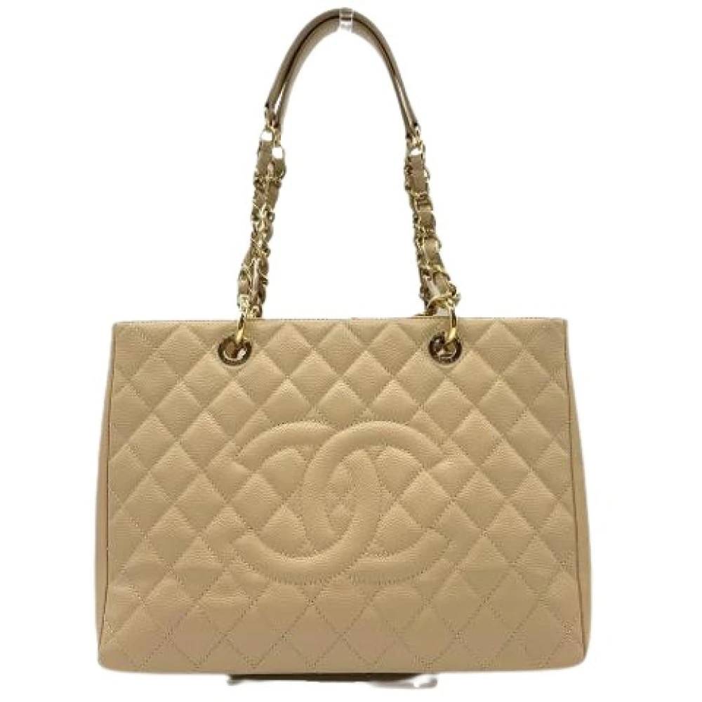 Chanel Vintage Pre-owned Vintage Tote Bag - Vintage - Dame - Beige - ONE SIZE - Uld