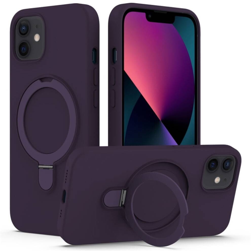 iPhone11 Magnetisk Flydende Silikone Etui Lilla