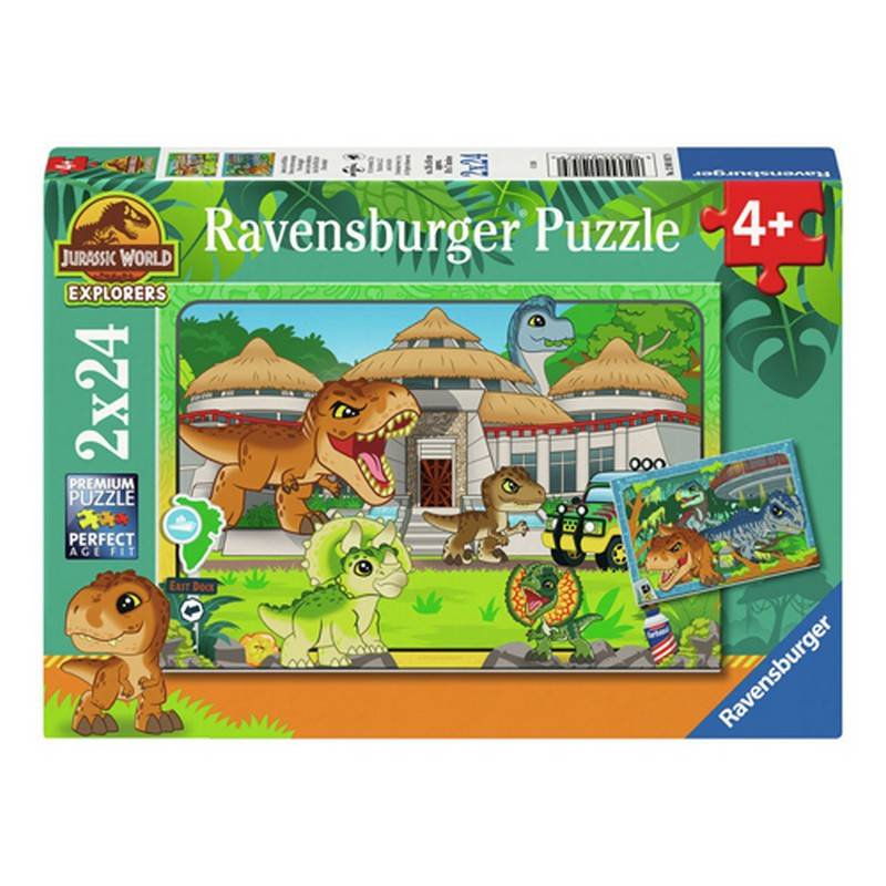 Jurassic World® 2 x 24 Brikker Puslespil