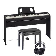 Roland FP-10 Complete Setup with Stand, Bench and Headphones - Black