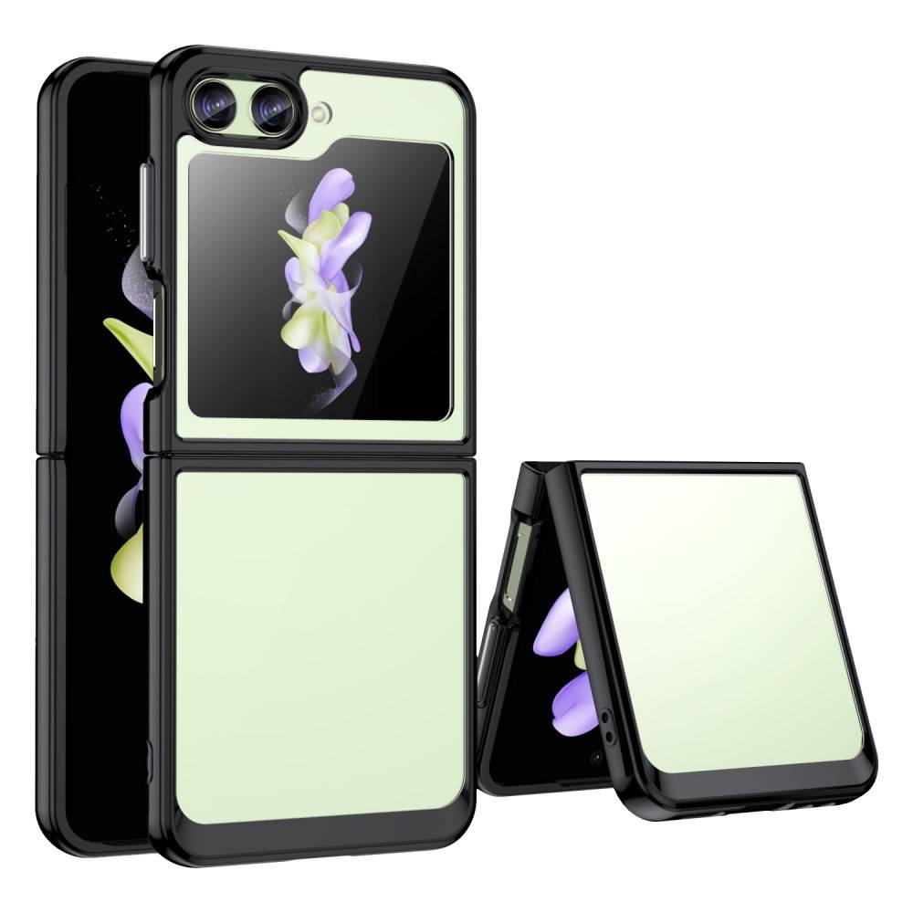 tectTech Samsung Galaxy Z Flip 5 Crystal Hybrid-skal, Svart
