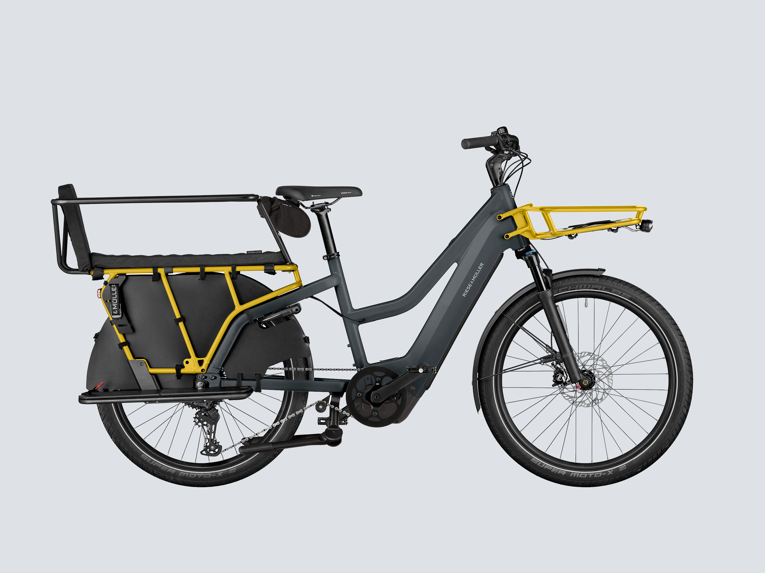 Riese & Müller Multicharger3 Mixte FAMILY - Utility Grey/Curry Matt / 47 cm (160-180 cm)