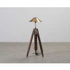 Tripod golvlampa mässing