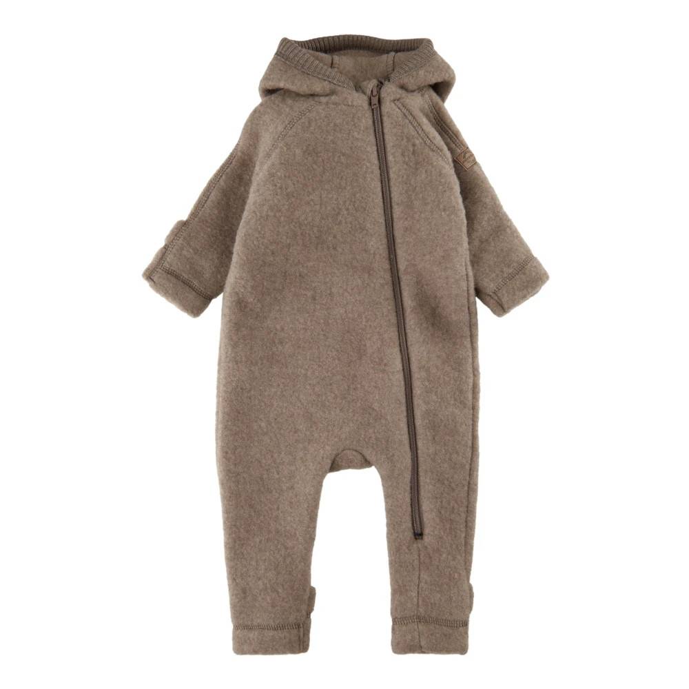Mikk-Line Ulddragt med ører - Kids - unisex - Grå - 56 CM - Uld
