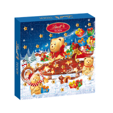 Lindt TEDDY Naps Adventskalender 124g Skafferi & torrvaror