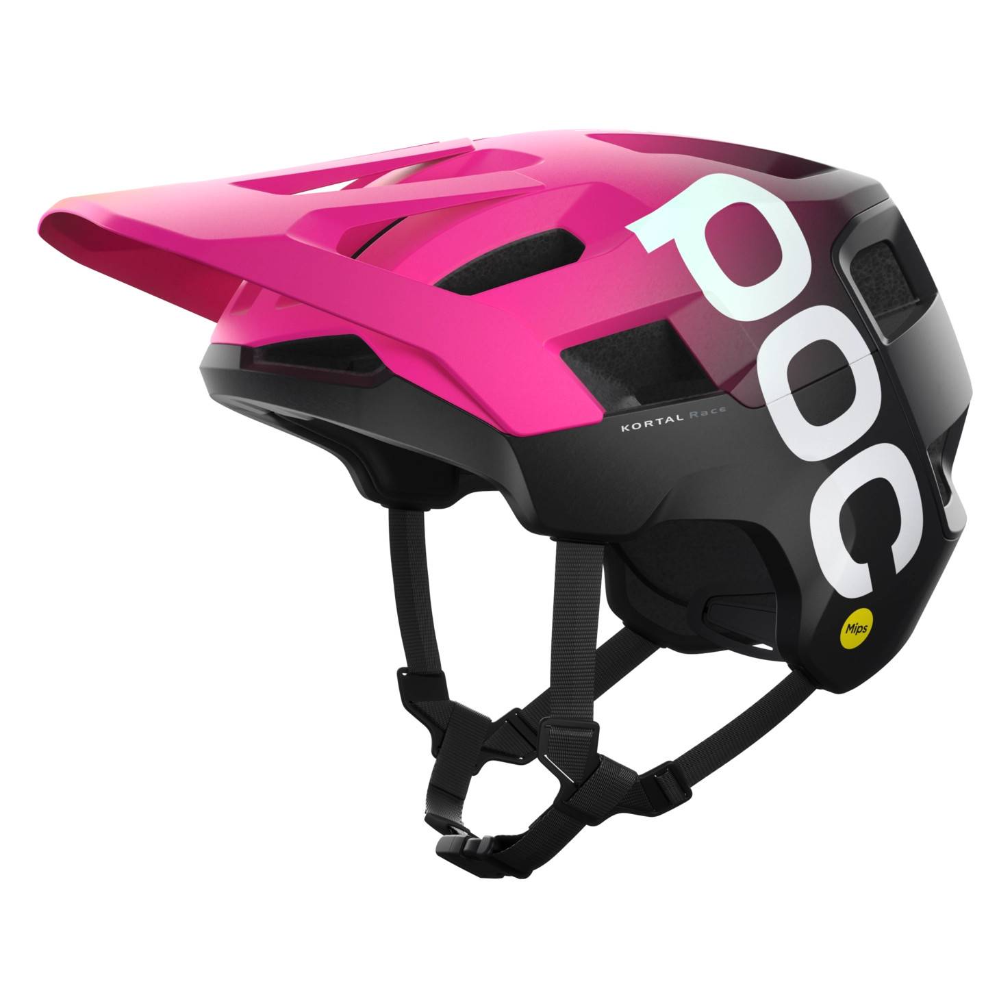POC Kortal Race MIPS Hjälm Fluorescent Pink/Uranium Black Matt XS/S - Rosa (XS/S)