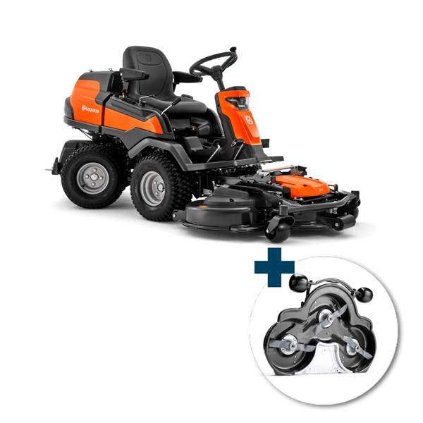 Husqvarna R 418TsX AWD Frontklipper inkl. Combi 112 klippebord inkl. fri levering, montering og klargøring.