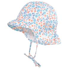 Maximo S child cap flowers white-ocean