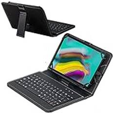 Navitech svart tangentbordsfodral kompatibelt med Samsung Galaxy Tab S2 9.7 SM-T813NZWEBTU surfplatta