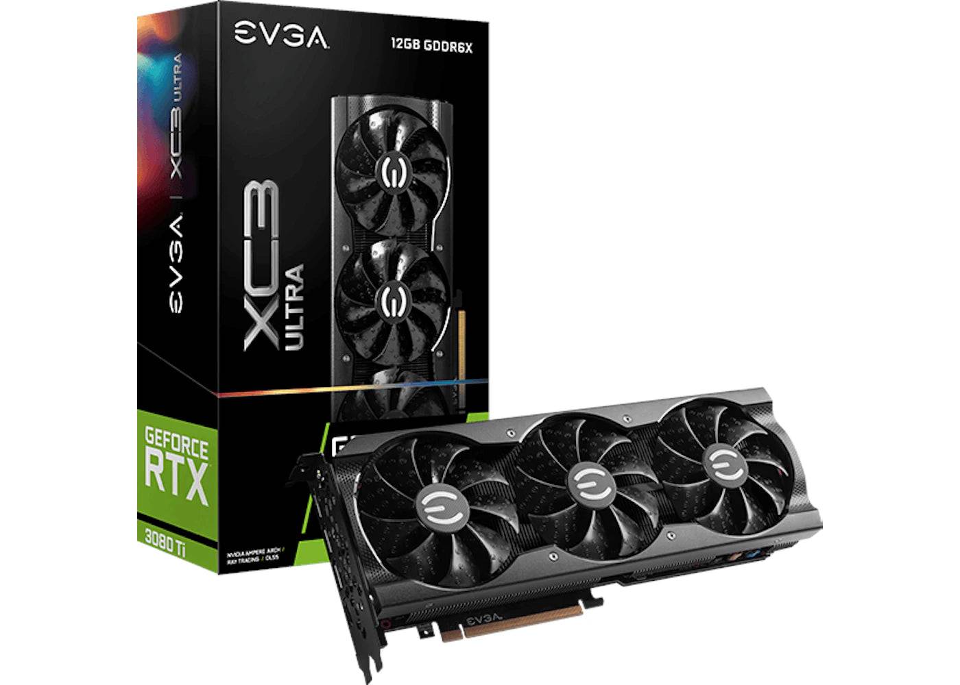 NVIDIA EVGA GeForce RTX 3080 Ti XC3 ULTRA 12G Graphics Card (12G-P5-3955-KR) - One Size (One Size)