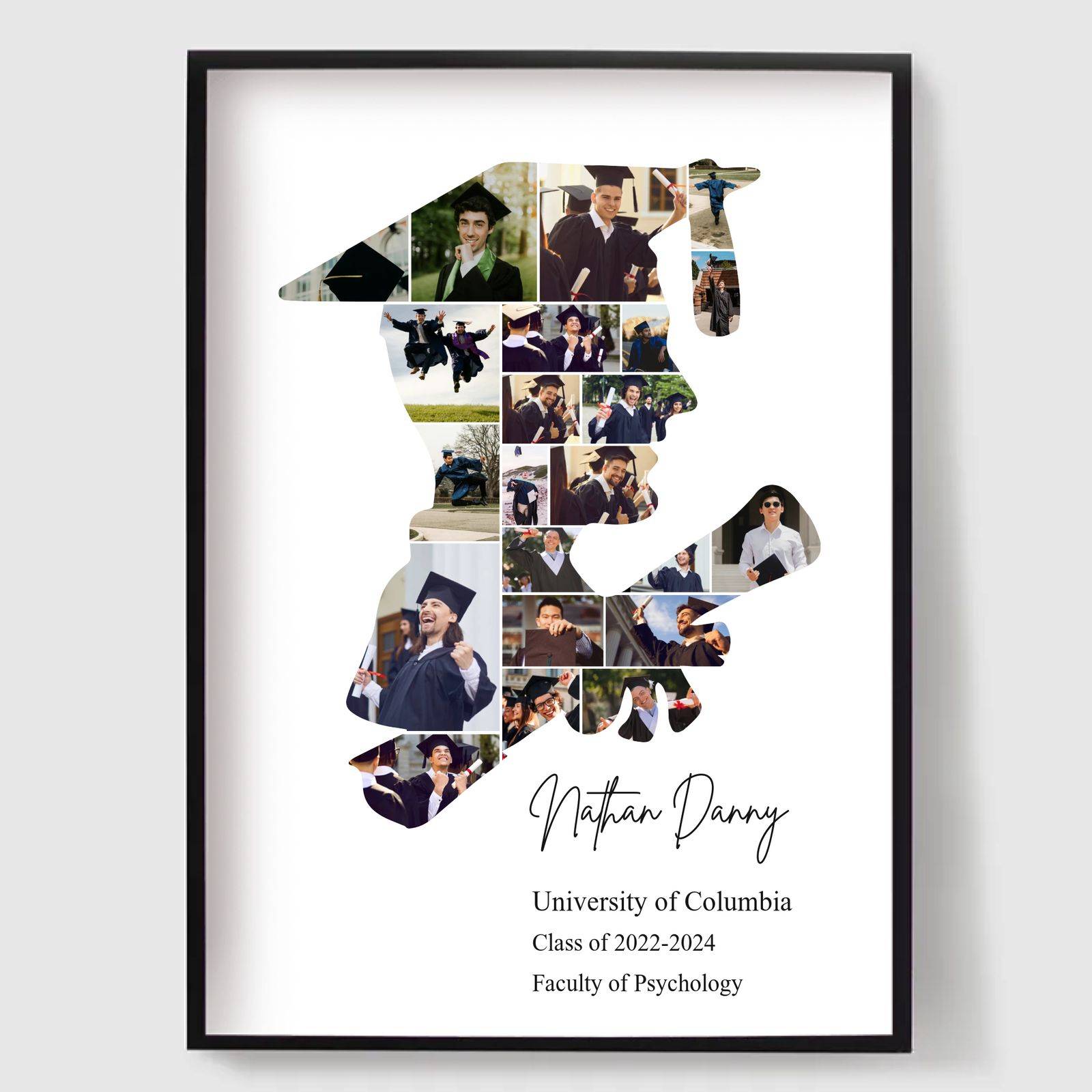 Personlig Poster - Examensfotokollage