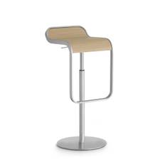 Barstol Lem, Design White Lacquered Wood