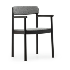 Normann Copenhagen Timb karmstol Black ash-Hallingdal 166 - Svart